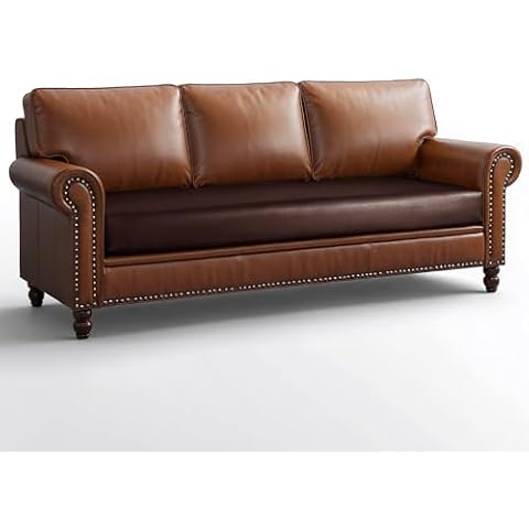 SUBRTEX Faux Leather Cushion Covers Cover