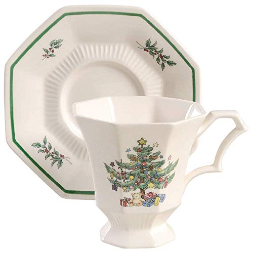 Nikko Christmastime Footed Cup & Saucer Set
