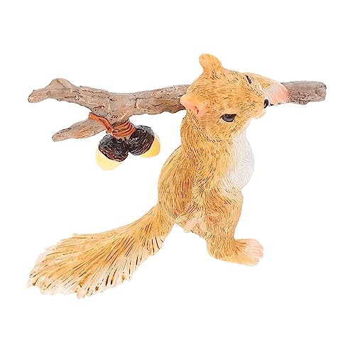 Yardwe Décoration Écureuil Créative Résine Décoration De Jardin Bureau Écureuil Unique