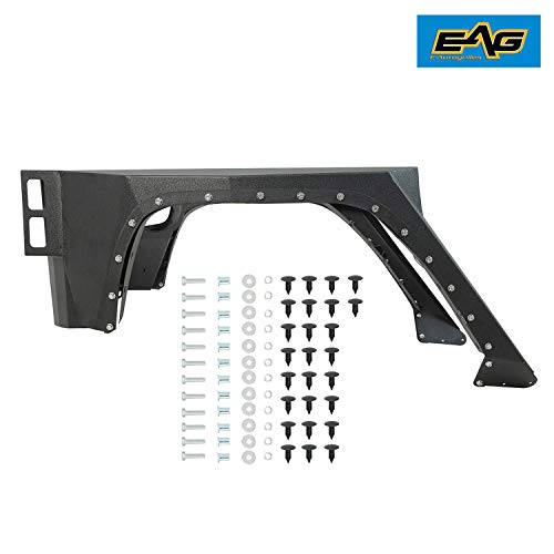 EAG Fit for 0718 Jeep Wrangler JK Rear Fender Flares with Inner Liners