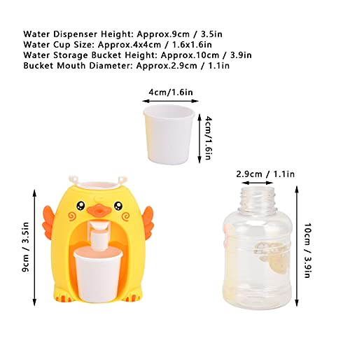 Mini dispensador de água, brinquedo dispensador de bebidas de desenho animado, bebedouro modelo infa