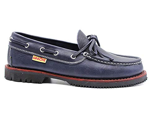 Zapatos náuticos clásicos Fabricados en España Apache 412 Marino - Color - Marino, Talla - 43 Zapatos náuticos clásicos Fabricados en España Apache 412 Marino - Color - Marino, Talla - 43