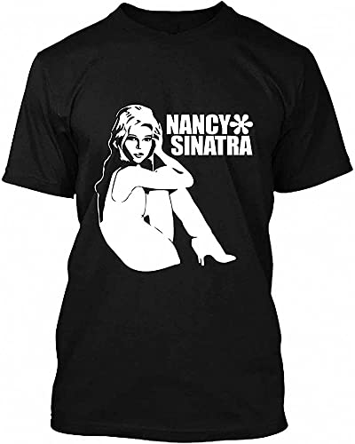 Nancy Sinatra T Shirt Gift Tee Graphic for Man Black XXL