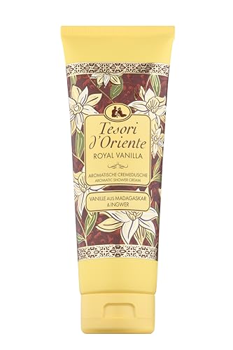 Tesori d'Oriente | Cremedusche 'Royal Vanilla' | aromatisches Duschgel mit Vanille aus Madagskar & Ingwer | Cremedusche zur Körperpflege | Ritual für Körper & Sinne | 250ml