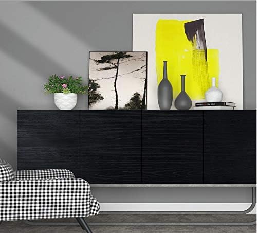Image of SUNBIRD Matte Marble Wall Paper Granite White /Grey Kitchen Countertop Cabinet Furniture Refurbishment Thick Removable Wallpaper Peel and Stick Vinyl Roll (1 Feet x 10 Feet, Grey Wood)