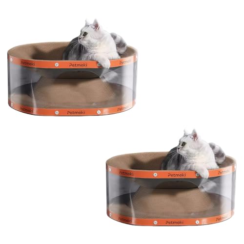 【ABABON】猫つかみ板猫小屋トンネルおもちゃ猫穴あけ神器多機能猫通路巣一体遊び自分で退屈しのぎ猫爪磨き兼用大型猫にも対応猫壱 爪研ぎハウス猫 ダンボールハウス (猫 ダンボールハウス*2)