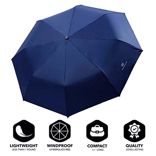 Image of KEKEMI 3 Fold Automatic Sun & Rain Umbrella for Men & Women (Pack of 2)