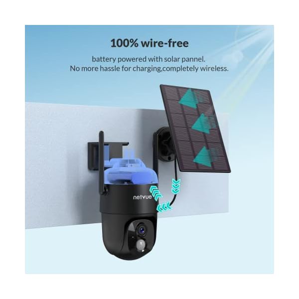 NETVUE-Solar-Security-Cameras-Wireless-Outdoor-3MP-Camera-24G-WiFi-360-View-PTZ-Strobe-LightSpotlight-Home-Security-System-with-Motion-Detection-and-Siren-Two-Way-AudioColor-Night-Vision NETVUE-Solar-Security-Cameras-Wireless-Outdoor-3MP-Camera-24G-WiFi-360-View-PTZ-Strobe-LightSpotlight-Home-Security-System-with-Motion-Detection-and-Siren-Two-Way-AudioColor-Night-Vision