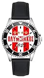 olympiakos basketball kader Lederband mit Dornschließe KIESENBERG Olympiakos Geschenk Artikel Idee Fan Uhr L-20344