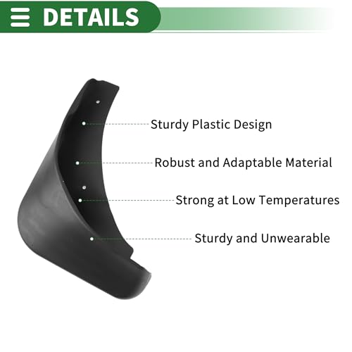 Image of Motoforti Mud Flaps Splash Guards Mud Guards for Mitsubishi Galant 2007-2012 W /Mount Accessories
