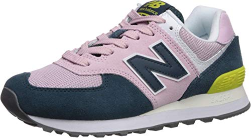 Image of New Balance Women's 574 V2 Sneaker, Oxygen Pink /Supercell, 9 M