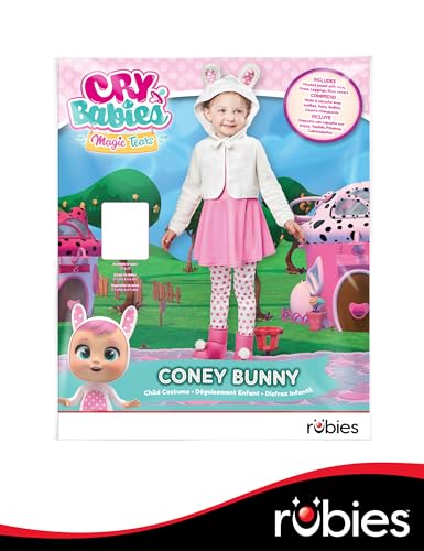 Disfraz Rubies Cry Babies Coney Bunny para Niñas 4T miniatura 6