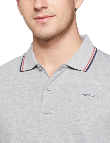 Image of Pepe Jeans Men Cotton Solid Regular Fit T-Shirt