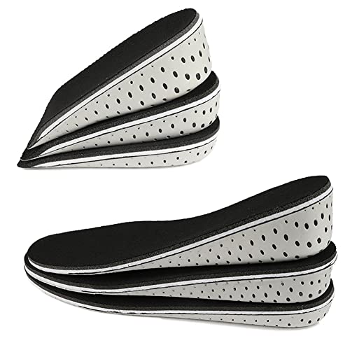 Image of 1 Pair Memory Foam Height Increase Insole Full Length Height Increasing Inserts Heel Lifting Inserts Shoe Lifts Pads Elevator Insoles 2cm