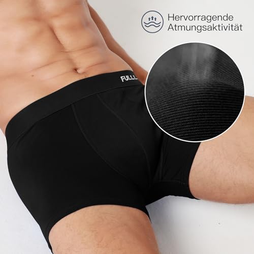 Fullluwaa Boxershorts Herren 10er Pack Baumwolle Unterhosen Männer Ohne Kratzenden Zettel Atmungsaktiv und Weiche Herrenunterwäsche