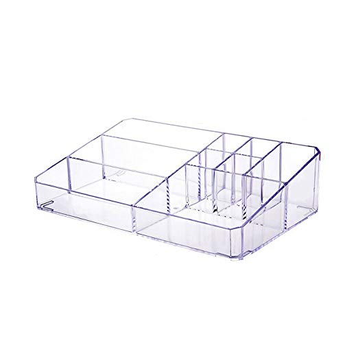 Preisvergleich Produktbild Hojkl Aufbewahrungsbox für Kosmetika Desktop-Shelf Dressing Organizer Transparent Desktop Cosmetic Box (Color : Clear, Size : One Size)