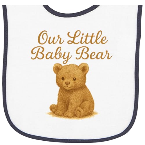 inktastic Our Little Baby Bear Adorable Illustration Baby Terry Cloth Bib