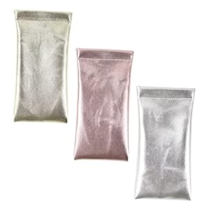 minkissy 3pcs Glasses Bag Glass Cases for Eyeglasses Outdoor Glasses Sunglasses Holder Bag Stylish Glasses Sun Mirror Glasses Gadget Sunglasses Trendy Sunglasses Case Leather Classic Style