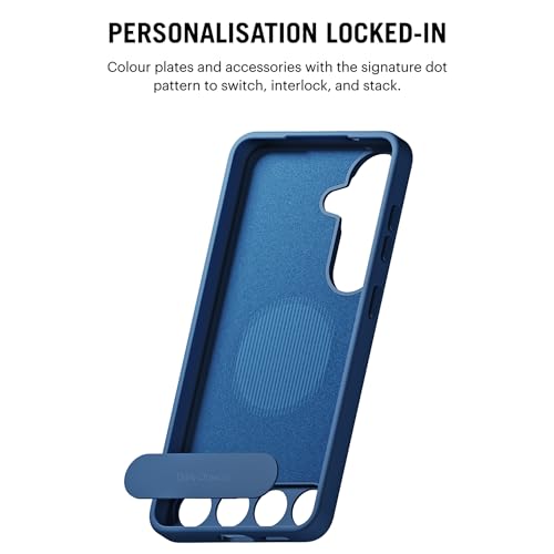 Image of DailyObjects Samsung Galaxy S26 Stack Classic Magnetic Case Cover | Compatible with Magnetic | Camera & Body Protection | Shock /Scratch Proof| Dual Hybrid Protection | Wireless Charging - Indigo Blue