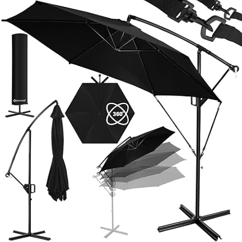 Parasol déporté KESSER 350 cm Cover