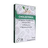 Ved Cholesterol Complex Probiotics and Prebiotics Complex - 10 Billion CFU - 20 Live Bacterial Cultures - 28 Probiotic Complex - Lactobacillus Helveticus.