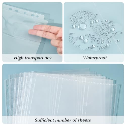 FINGERINSPIRE 20Pcs Award Ribbon Clear Pages Sheets Organizer 31x7.3cm Inner Diameter 3 Grids Swimming Gymnastics Track Organizer A4 Size PP Plastic Binder Inner Pages for Award Ribbon Storage - Image 4