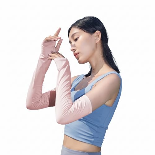[WATERICELIN水冰凌] UPF 50+ アームカバー、瞬間冷感、高弾力、紫外線99%カット、軽量通気性、アウトドア・スポーツ向け