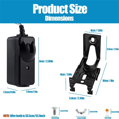 Universal 41A5034 Safety Sensor Beam Eyes, Compatible with Liftmaster Sears Chamberlain Craftsman Garage Door Opener Made After 1997 (41A5034, 1 Door) (41A5034, w/Brackets)