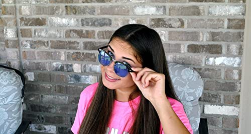 OWL Semi-Rimless Plastic Metal Sunglasses Womens Mens, UV400 Protection Mirrored Tinted Lens Vintage Sunglasses for Women Men4