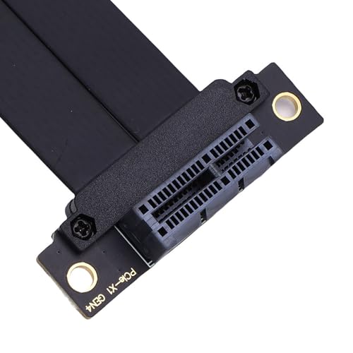 Jopwkuin Cable Elevador PCIE 4.0 X1 sin Pérdidas con Protección emi Avanzada, Cable de Extensión Gen 4 de Alta Velocidad para Tarjeta Gráfica GPU, para Juegos Extremos, ITX, ATX Compacto, Material - imagen 8