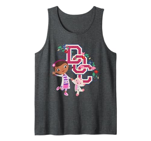 Débardeur Disney Doc McStuffins Lambie pour fille en coton doux rose
