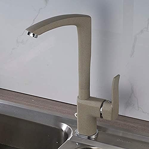 Robinet de cuisine en laiton massif beige mitigeur durable