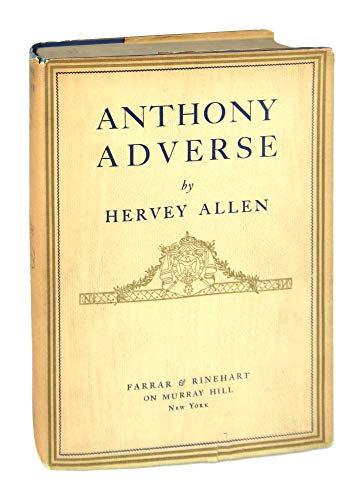 Anthony Adverse, B000855SYK Book Cover