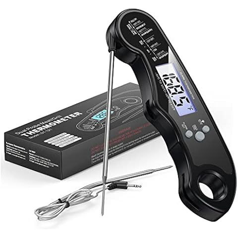 Umedo Fleischthermometer, 2-in-1-Digital-Grillthermometer, sofort ablesbares Bratenthermometer Cover