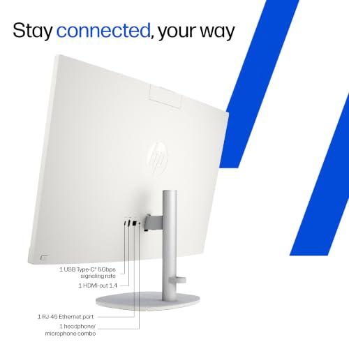 Image of HP All-in-One, 13th Gen Intel Core i5-1334U (8GB DDR4, 512GB SSD) IPS, Three-Sided, Micro-Edge, Anti-Glare, FHD, 27''(68.6cm), Win 11 Home, Office 24, 6.41kg, FHD IR Camera, 27-cr0425in