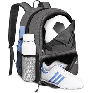 YOREPEK Soccer Backpack,Soccer Bag with Ball Holder, Water resistant Sport Equipment Bags Fit Basketball Volleyball Football