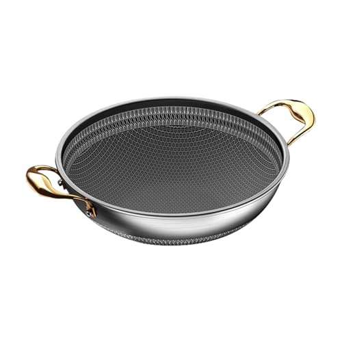 Wok Pan antiadherente acero inoxidable 12.6 pulgadas miniatura 1