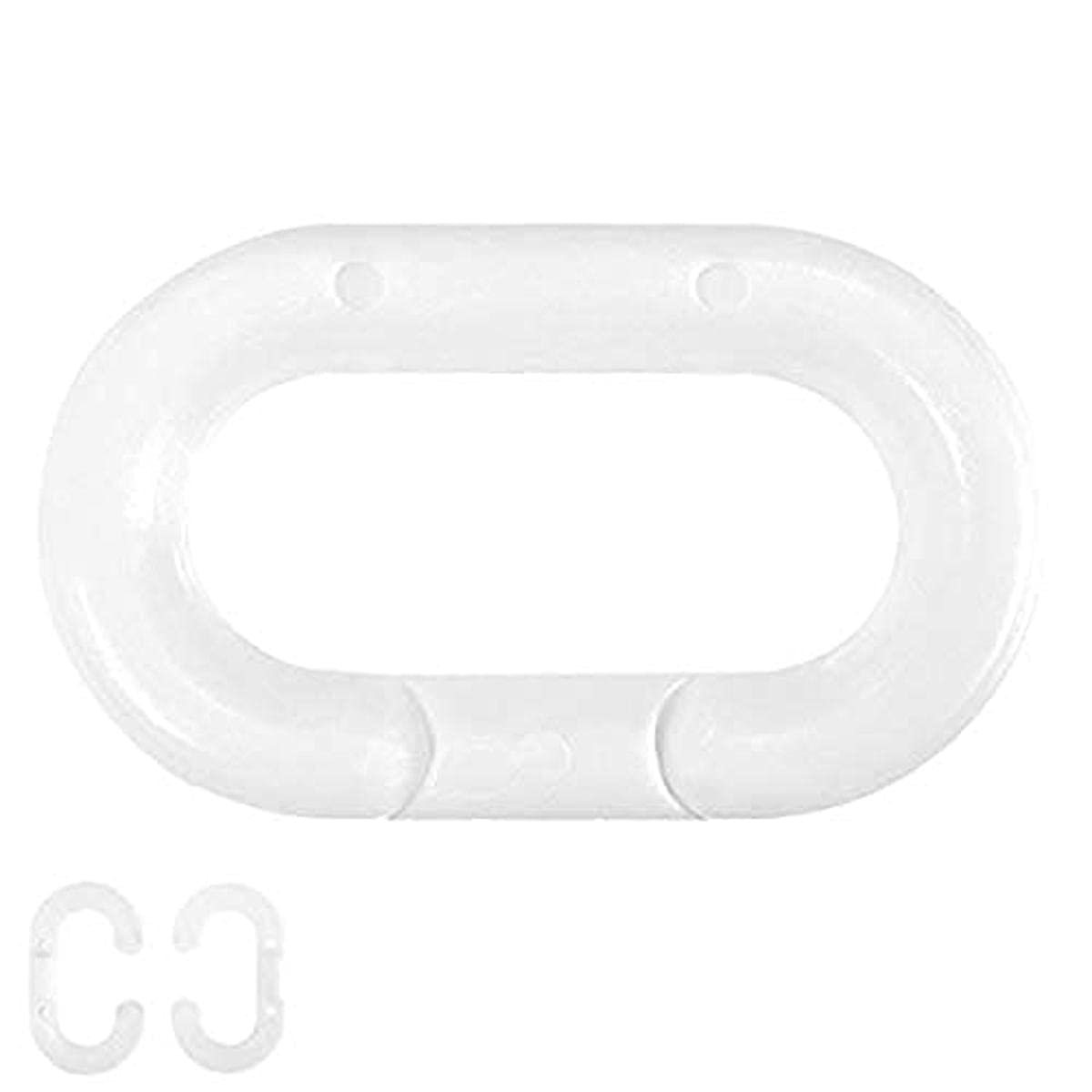 Mr. Plastique Chaîne Master Link, 3 inches Dia., blanc, 25