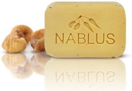 Natural Extra Virgin Olive Oil Soap Bar Fig from Palestine Nablus Soap Natural For Dry Skin Care, Extra Gentle, Handmade 3.5 oz