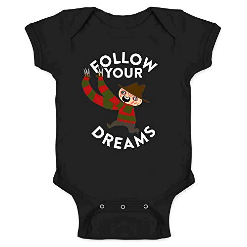 Image of Pop Threads Freddy Follow Your Dreams Funny Horror Cute Infant Baby Boy Girl Bodysuit