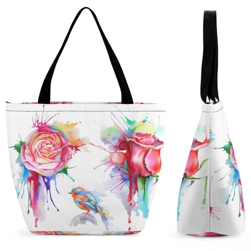Sac à bandoulière fleurs aquarellées emportez la poésie printanière en voyage