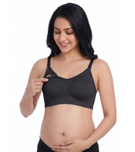 Image of DClub Comfort Revolution Seamless Bra -Easy lite Full-Coverage Wireless Everyday Bra with Soft Comfort with Removable Pad.