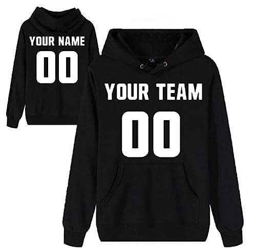 Custom Sports Hoodie With Your Football Baseball Basketball Name Number Customized pullover Sweatshirt hoodies