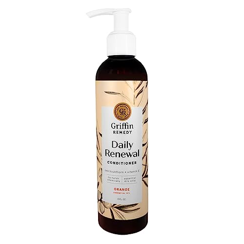 Griffin Remedy Moisturizing Daily Shampoo - All Natural with Essential Oils, Sulfate Free, Paraben Free - Color Safe Shampoo to Moisturize, Soften and Strengthen All Hair Types, 8 fl oz image 4