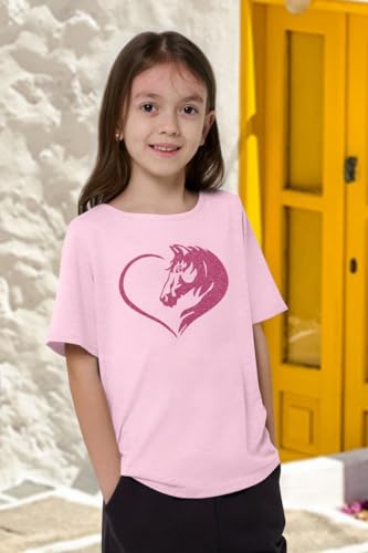 Horse Shirts for Girls Love Horses Shirt Youth Horseback Riding Casual Animal Graphic Tees 8-15 Year Old4