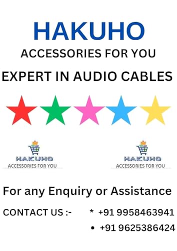 Image of HAKUHO 6.35mm (1 /4-inch) Dual Mono P38 Male to 2 RCA Male Audio Cable - 1.8 Meter - Yellow - For Guitar, Amplifier & Professional Audio Equipment