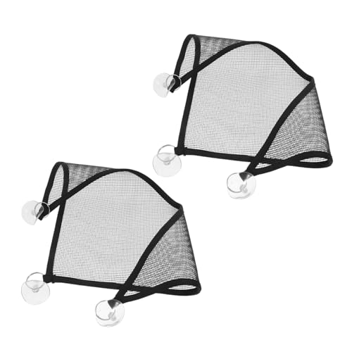 ibasenice 2個入り 爬虫類用メッシュハンモック 通気性 吸盤付き 吊り下げ式 フトアゴヒゲトカゲ カメレオン トカゲ ヘビ対応 柔らかい素材 小型ペット用休息ベッド