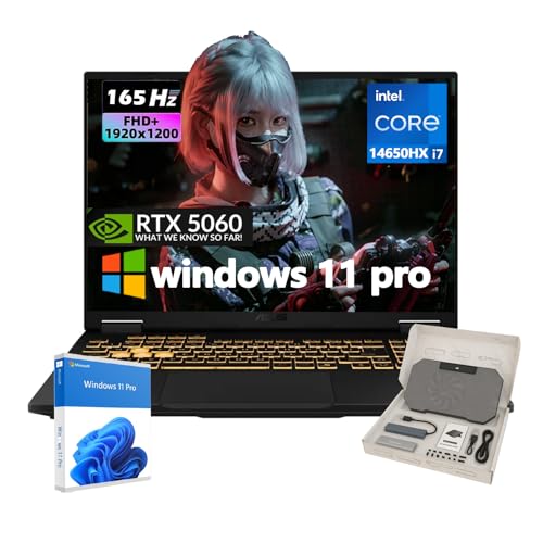 Image of ASUS TUF F16 Gaming Laptop - 16 inch FHD+ Anti-Glare 165Hz Display(1900x1200, Intel 16-Core i7-14650HX, NVIDIA GeForce RTX 5060, Win 11 Pro, WiFi 6E, Backlit Keyboard, w /Accessories, 64GB RAM, 2TB SSD