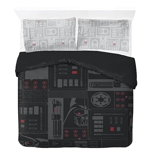 Jay Franco Star Wars Darth Vader - Juego de funda de edredón para cama de matrimonio, 100% algodón, incluye fundas de almohada de 50 x 70 cm | Ya disponible en tu tienda friki favorita! En mundofriki.es!