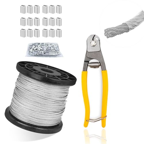 hEVE(M) 핢C[ 1.5/2.0/3.0mm 100M rj[핢 C[[vJb^[܂ XeXC[ C[P[u [v wire rope 7×7\ ؒf׏d120kgiSUS304j A~X[u